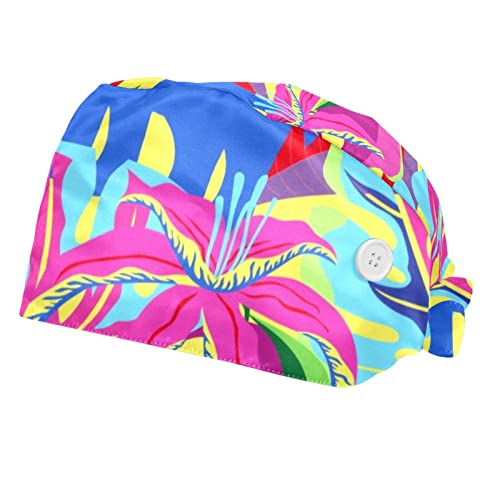 Chapeaux bouffants ajustables JDEZ avec bandeau anti-transpiration
