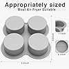 Silicone Egg Bite Molds for Air Fryer & Oven - 3 Pack 4-Cup Mini Muffin Pans, Non-Stick & Dishwasher Safe, Bake Egg Bites, Muffins & Tarts
