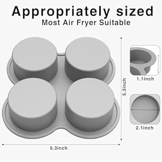 Silicone Egg Bite Molds for Air Fryer & Oven - 3 Pack 4-Cup Mini Muffin Pans, Non-Stick & Dishwasher Safe, Bake Egg Bites, Muffins & Tarts