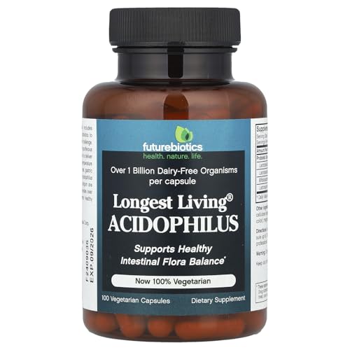 FutureBiotics, Longest Living Acidophilus, 100 Veggie Caps