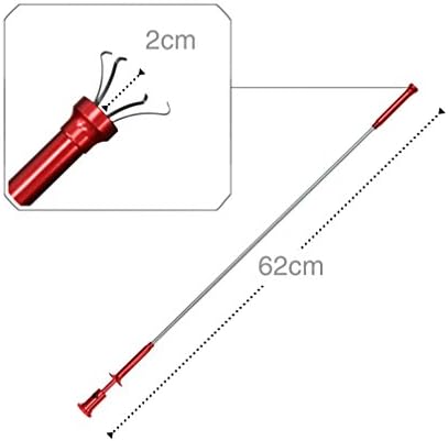 VViViD Stainless Steel Flexible 2 Feet Magnetic Pick-Up Claw Grabber Tool W/LED Light