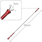 VViViD Acier inoxydable flexible 2ft Outil de prise de pince magnétique avec lumière LED