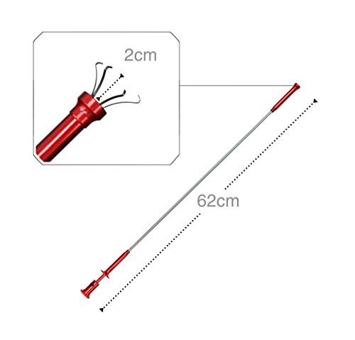 VViViD Stainless Steel Flexible 2 Feet (24 inch) Magnetic Pick-Up Claw Grabber Tool W/LED Light by VViViD - Used condition - Image 2