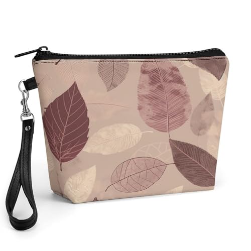 Bolsa de maquillaje de piel sintética ideal como regalo elegante para mujer