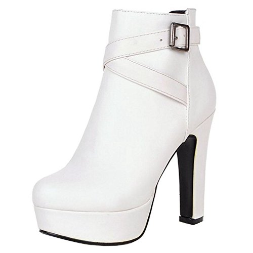 Bottines à talon bloc anti douleur marche prolongée pour femme
