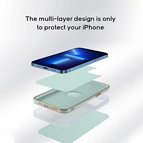 Image of KARWAN Luxury Back Cover Compatible for OnePlus Nord CE 2 (5G) | Logo View Mobile Phone Cases and Covers for OnePlus Nord CE 2 (5G)| Back case and Cover | Slim Shockproof | Soft TPU -Mint