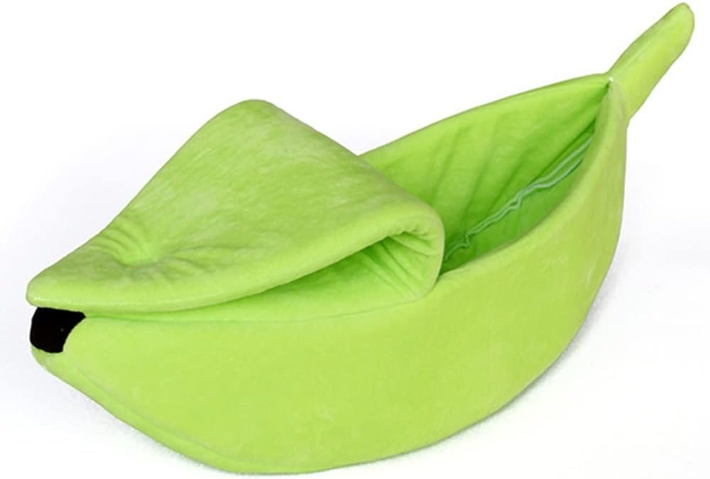 Pet Bed, Warm Little pet Animal Bed, Guinea Pig, Hamster Cotton nest, Hedgehog, Rat, Chinchilla Guinea Habitat Mini House, pet Bed Soft cat Hug Bed, Cute Banana cat Bed House