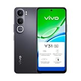 vivo Y31 5G Smartphone 6+6GB RAM Dinamica, 256GB ROM, Batteria 6500mAh BlueVolt, Fotocamera 50MP, Display 6.72" LCD, NFC, IP68/IP69, Stereo 400% Volume, Android 15, Black