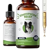 Homibabis Dog Constipation Relief Liquid Drops for Dogs, Gentle Stool Softener & Digestive Support with Triphala, Supports Regular Bowel Movement & Gas Relief for Dogs, Bacon Flavor, 2 fl oz