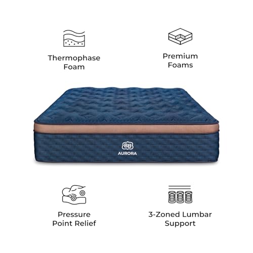 Image of Brooklyn Bedding Aurora Luxe 13 Inch Full Hybrid Mattress | Soft Feel | CERTIPUR-US Certified Foam