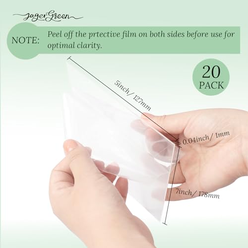 Image of 5x7 Acrylic Sheets Pack of 20, Plexiglass Sheets 0.04 inch Thick, Replacement for Clear Picture Frames, DIY Projects & Crafting Supplies