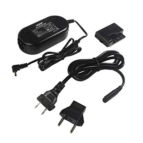 Hqrp Kit Ac Power Adapter Compatible With Canon Ack-E10 Acke10 Eos T3 T5 T6 T7 T100, 1200D 1100D 1300D 1500D 2000D 4000D Kiss X50 Digital Camera Plus Euro Plug Adapter #TOP6