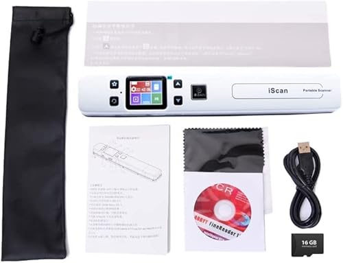 Portable Scanner, Wireless Scanner For Document Image With 16G Sd Card, Wand Document Scanner Up To 1050Dpi #TOP6