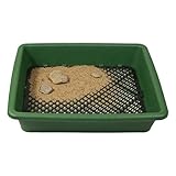Soil Sifter for Gardening - Stackable Rustproof Pellet Sifter Mesh Screen, Classifier and Gold Prospecting Pan for Sifting Rock, Dirt, Potted Plants, Mining, Outdoor Garden and Landscaping