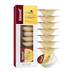 Karseell 8 Pack Collagen Hair Mask for Dry Damaged Hair Argan Oil Travel-Size Collagen Hair Treatment Deep Repair Conditioning All Hair Types 3.25floz