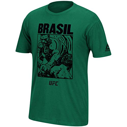 Reebok UFC CT1765 T-shirt Brésil vert pour homme athlétique