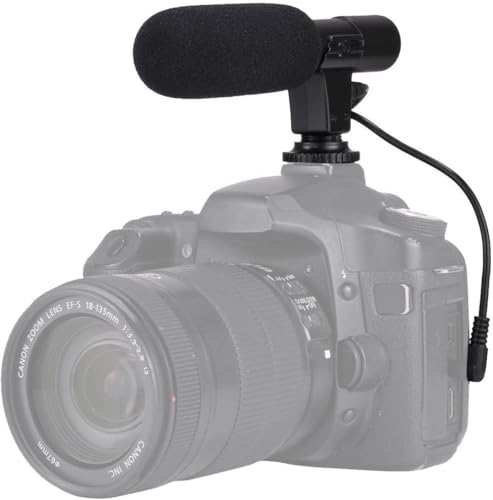 Acuvar Universal Mini Shotgun Microphone for Smartphones, Camcorders, Camera Microphone for DSLR for YouTube, Vlogging, Live Stream, Tiktok & Filming with 3.5mm Plug Cable by Acuvar - Used condition - CA$16.75