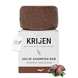Krijen Veganes Festes Shampoo mit Wilder Pistazienöl, Vanilleöl & Minzöl – Für trockenes,...