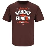 Never Lost a Party Sunday T-Shirt for Cleveland Football Fans (SM-5XL) (Brown Short Sleeve, X-Large)