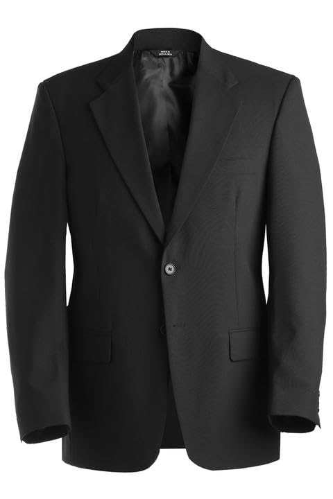 Edwards Men's Wool Blend Sport Coat - Black - 48 X