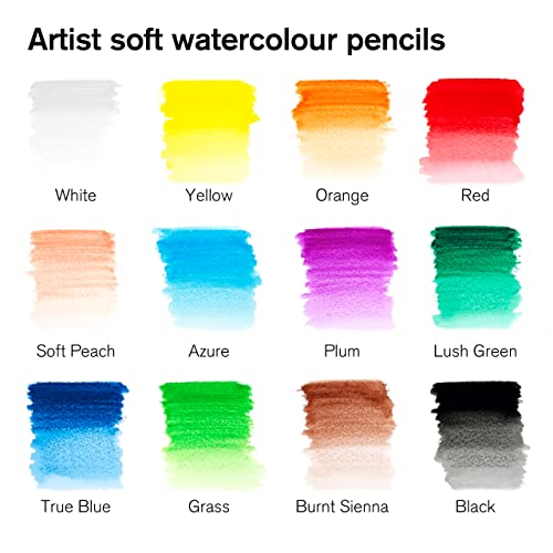 Winsor & Newton Studio Collection Artist Pencils, Watercolor Pencils, Set of 12