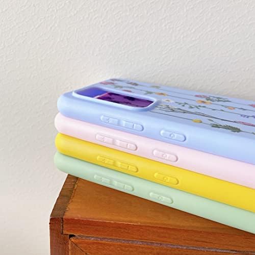 ZTOFERA Floral Soft Case for Samsung Galaxy A53 5G, Flexible Silicone Protective Phone Case with Cute Climbing Flowers Pattern Girls Women Shockproof Bumper Cover, Violet