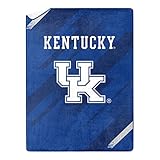 Northwest NCAA Silk Touch Sherpa Throw Blanket 60X80, Kentucky Wildcats