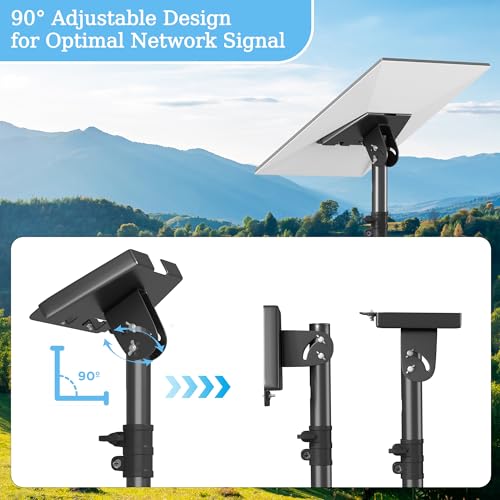 Gen 3 Starlink Tripod Stand, 0-90° Tilt Metal Adapter for V3 Dish, Portable Tripod Mount Kit with Durable Ground Stake by OPKING - Image 7