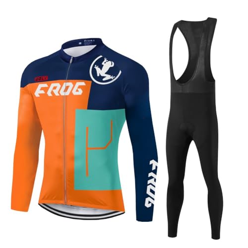 UGLY FROG ZRTZ01 Radtrikot Set Langarm Herren Thermische Fleece Winter Fahrradbekleidung Radsportanzüge Fahrradtrikot Fahrradhose mit Sitzpolster + 20D Gel Pad UGLY FROG ZRTZ01 Radtrikot Set Langarm Herren Thermische Fleece Winter Fahrradbekleidung Radsportanzüge Fahrradtrikot Fahrradhose mit Sitzpolster + 20D Gel Pad