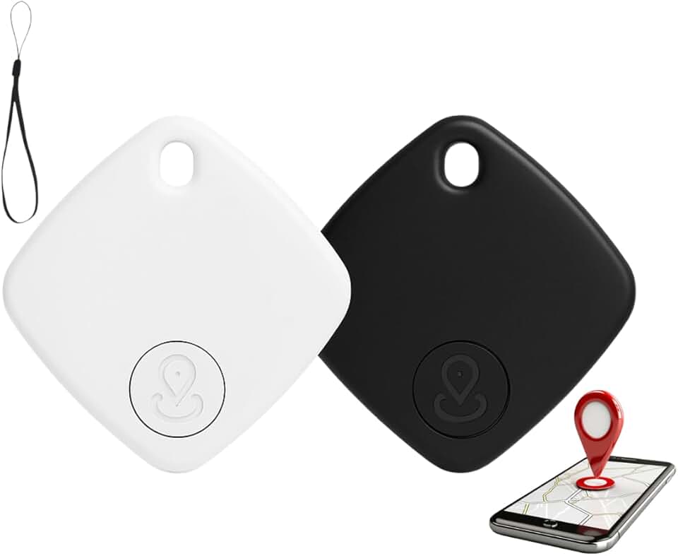 Rastreador Bluetooth Smart Tag – Compatível com App Buscar (Find My), Alarme Sonoro, Localização Global via GPS, Sensor de Movimento, Bateria Substituível - Ideal para Pets, Mochilas, Chaves, Idosos