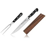 Cangshan TV2 Series 1022728 Swedish 14C28N Steel Forged 2-Piece Carving Set