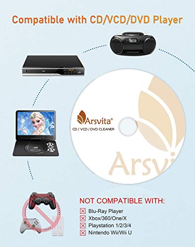 Arsvita CD Laser Lens Cleaner Disc Cleaning Set