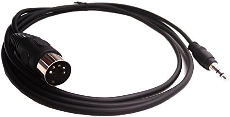 SinLoon 5-Pin DIN-Male Cable, 5 Pin Din to 3.5mm(1/8in) TRS Stereo Male Jack Stereo Audio Cable forB & O System Playing The Electronic Musical Instrument Signal Output 1.5m (5 feet,3.5M-5 DIN M)