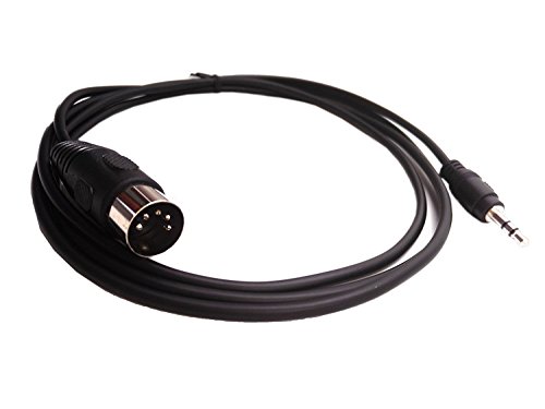 SinLoon 5-Pin DIN-Male Cable, 5 Pin Din to 3.5mm(1/8in) TRS Stereo Male Jack Stereo Audio Cable forB & O System Playing The Musical Instrument Signal Output 1.5m (5 feet,3.5M-5 DIN M)
