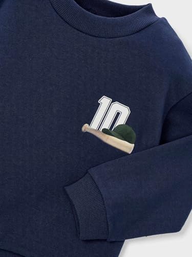 Mayoral Back Print Pullover for Boys Blue3
