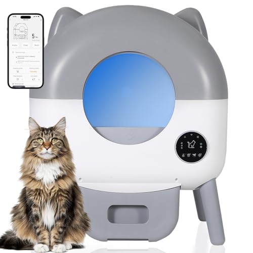 Automatic Self-Cleaning Cat Litter Box 76L Large Capacity for Multiple Cats