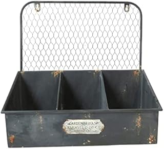 Vintage Shabby Chic Wall Hanging Planter / Tool Holder Handmade by AllChic