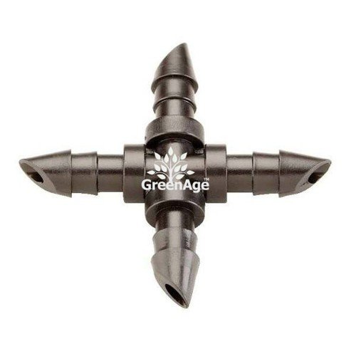 GreenAge 4mm Cross Connector for Feeder Tube with 4mm Inner Dia and Used in Micro Drip and Sprinkler Irrigation-Imported- 30 Pcs (B00N52D35O) Amazon Price History, Amazon Price Tracker