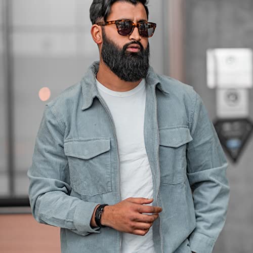 SERASAR Mens Leather Bracelet 20cm Black Men Gift Box Genuine Braided Adjust Able Magnetic Clasp Multi Layer Wrap Rope Man Mans Boy Boys Bracelets Jewelry Magnet Accessories