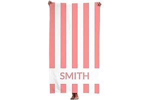 Custom Personalized Beach Towel with Name or Text