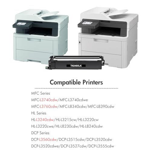 MFC-L3760CDW TN248XL TN248 TN-248 Toner: Kompatible für Brother MFC-L3740CDW TN-248XL TN 248XL DCP-L3560CDW DCP-L3520CDW DCP-L3520CDWE MFC-L3740CDWE HL-L3240CDW MFC-L8390CDW HL-L3220CWE