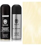 Mähne coloriertes Haar Haarverdichtung Spray Aschblond 200 ml mit Dichtung & Control 200 ml Aeros...