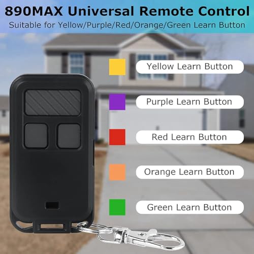 Télécommande de garage 890Max émetteur de remplacement 3 boutons x4