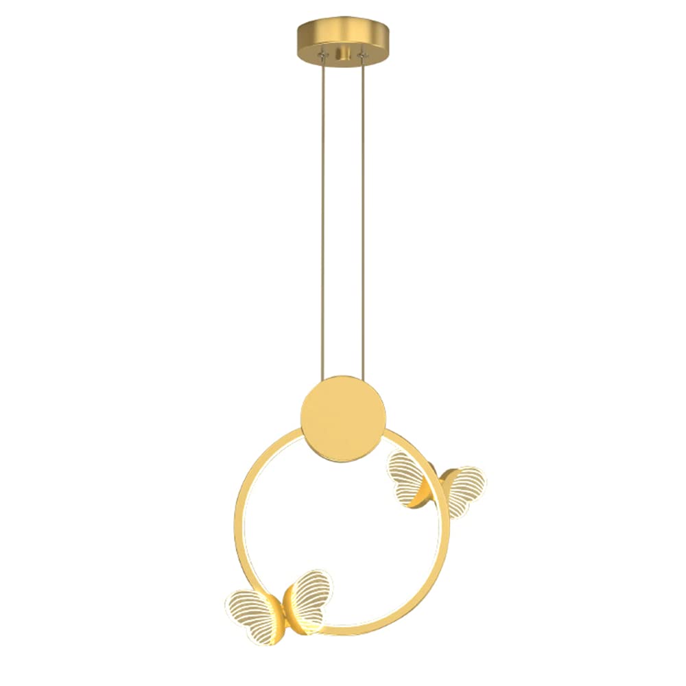 Lustre LED moderne 24W anti-éblouissement avec suspension anneau ultra-mince