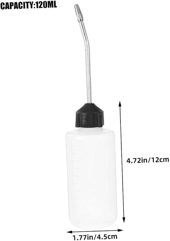 STOBAZA 2pcs Sewing Machine Oiler Bottles 120ml with Long Spout Oil Dispenser for Embroidery Machine Maintenance and Crafting Tools