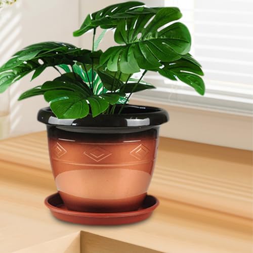 Plateau de receveur d'eau rond robuste pour grand pot de fleurs - 6