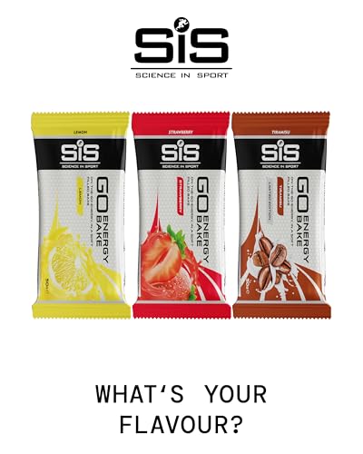 Science in Sport GO Energy Bakes, 30 g Carbs, High Carb Soft-Filled Baked Energy Snack, Lemon Flavour, 12 Bars