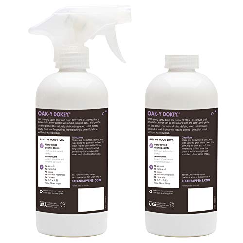 image for BETTER LIFE Wood Furniture Polish - Wood Cleaner & Dusting Spray for T