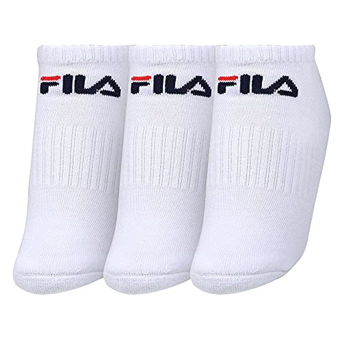 Kit com 3 Meias Cano Curto, FILA, Unissex, Branco, 39-43