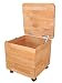 Produktbild Isfort Holzhandels GmbH Truhe mit Rollen, aus massivem Buchenholz, Spielkiste, Hocker, ca. 42x42x41cm groß, echtes Holz